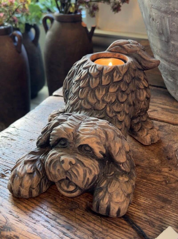 Brynxz barking dog tealight