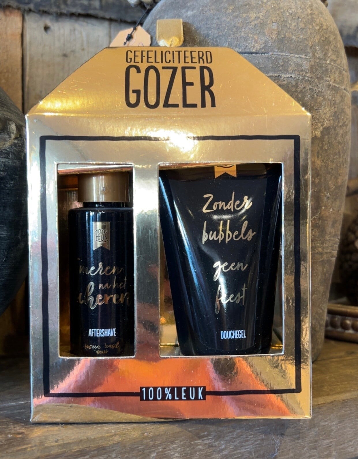 Cadeauset Gefeliciteerd gozer