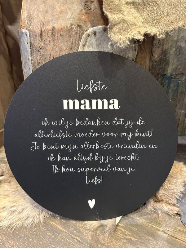 Muurcirkel Liefste Mama