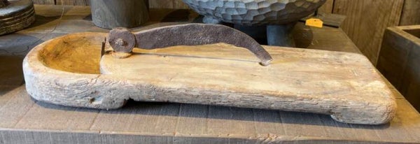 Authentieke houten fish cutter