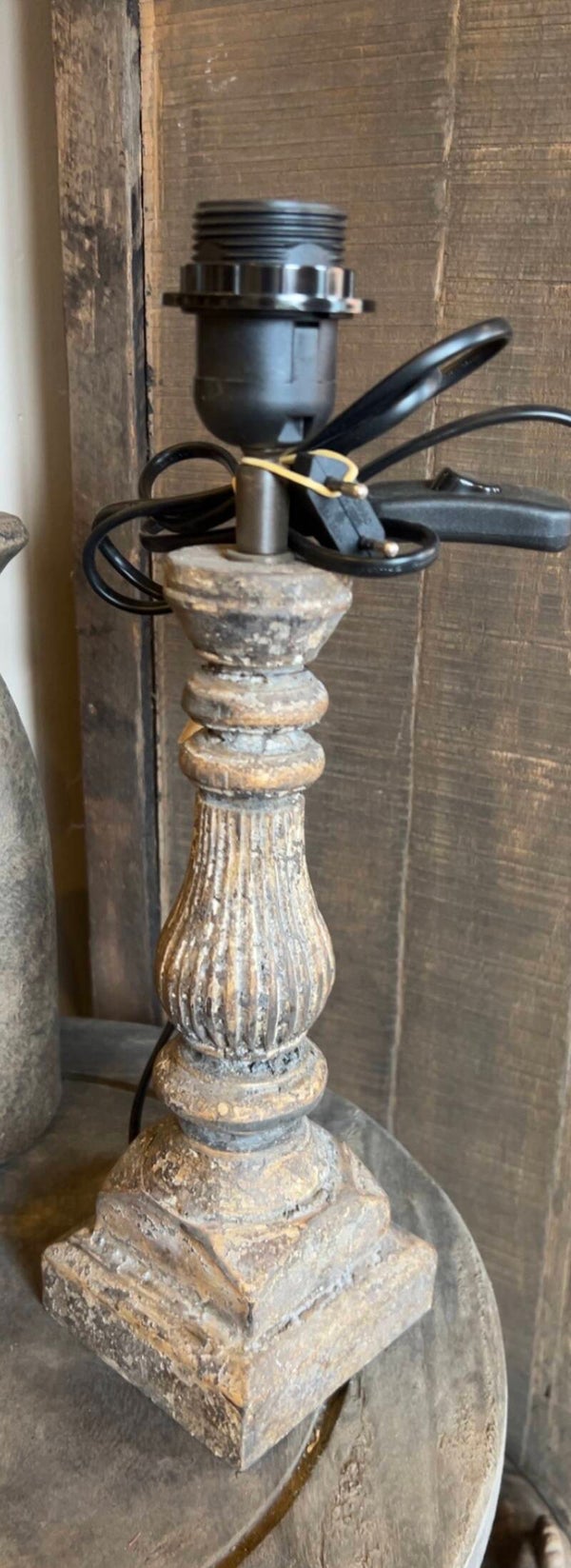 Sfeervolle houten lampenvoet