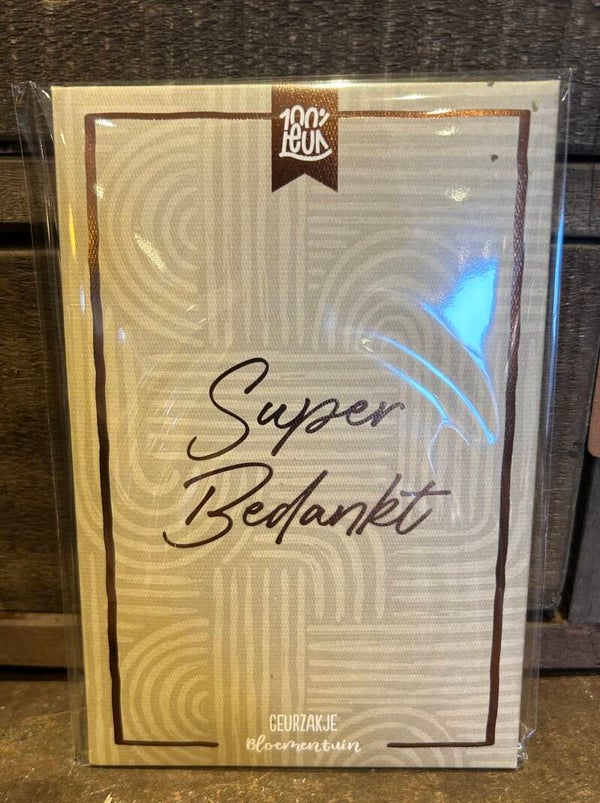 Geurzakje “ Super Bedankt “