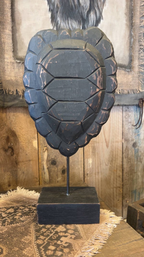 Houten schild op standaard