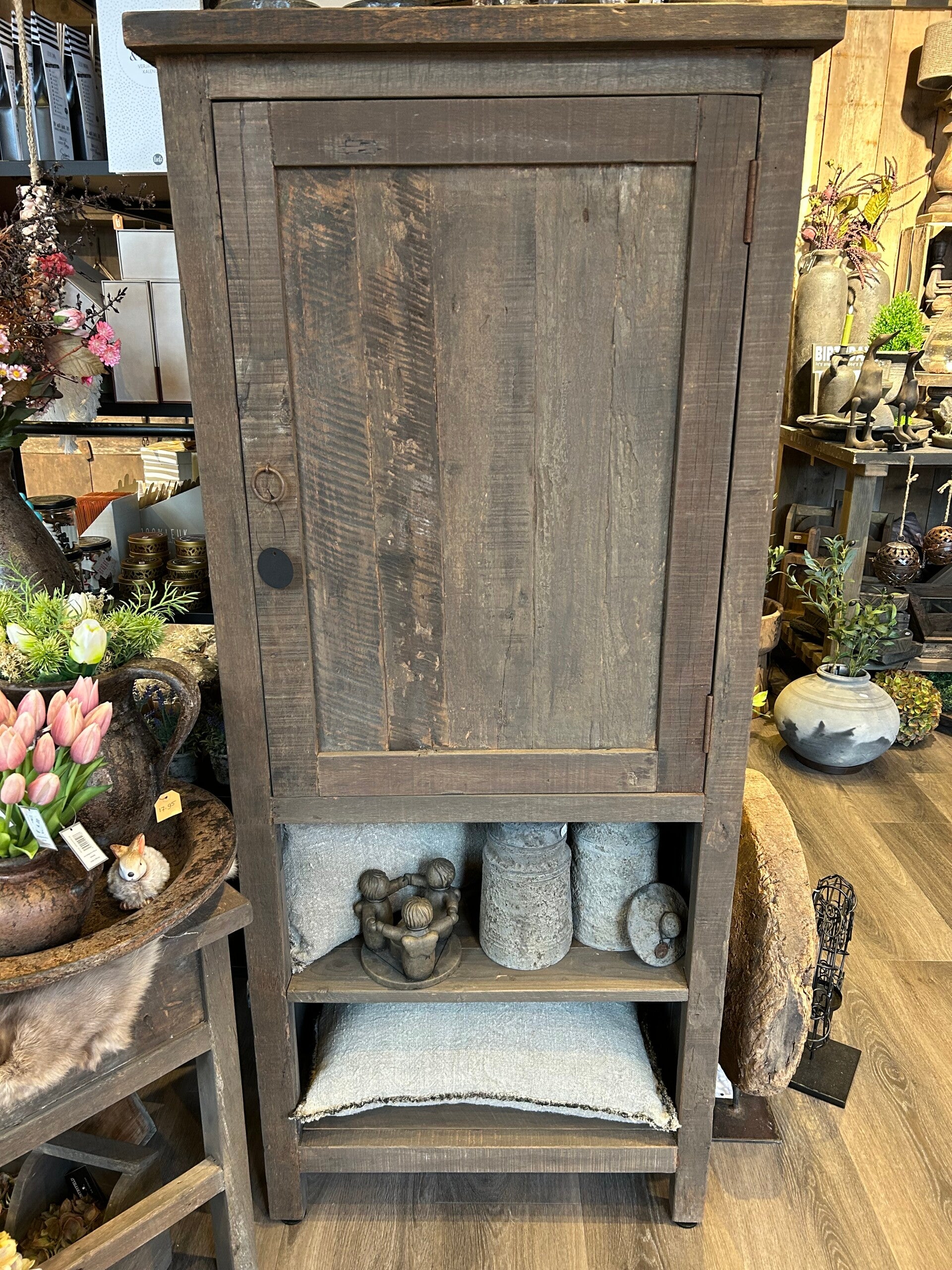 Driftwood halfhoge kast