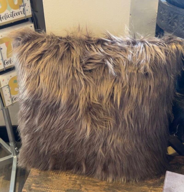 Countryfield Kussen imitatiebont bruin