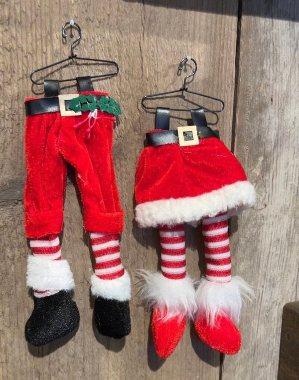 Set Kerstboomhangers met Bungelbeentjes