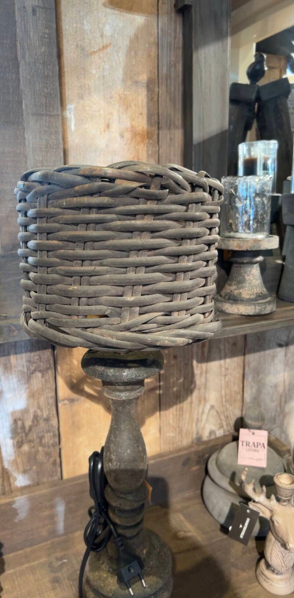 Rotan Lampenkap – Grijsbruin