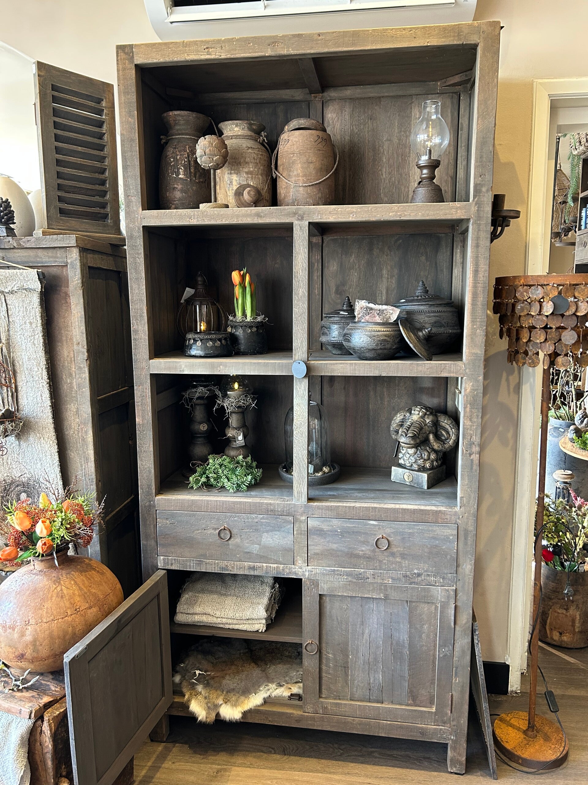 Driftwood vakkenkast . Afhalen