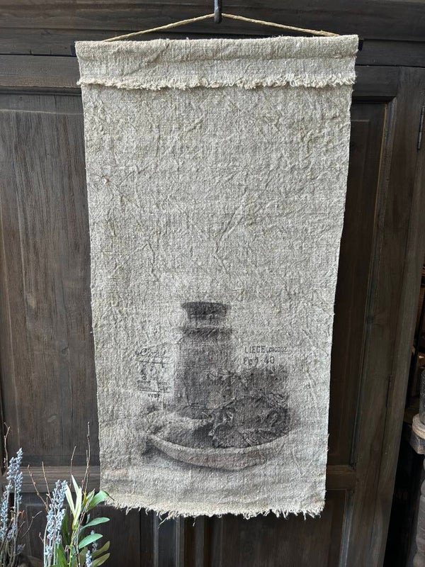 Shabby wanddoek gekleurd