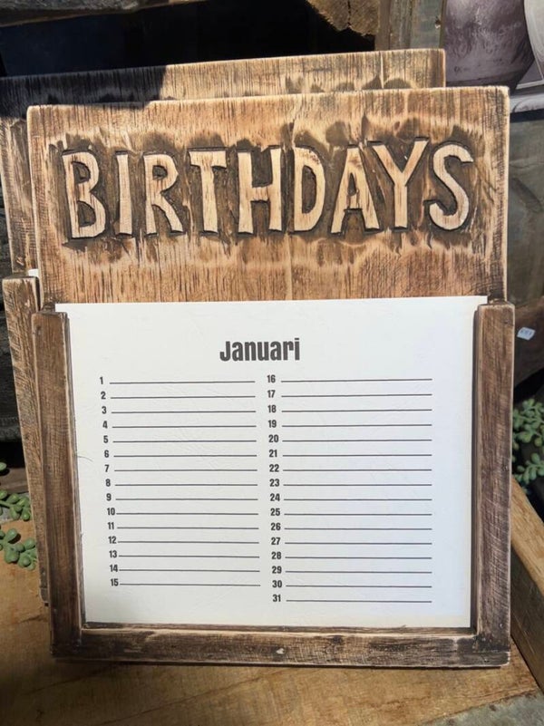 Houten Kalender