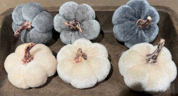 Velvet mini pompoentjes