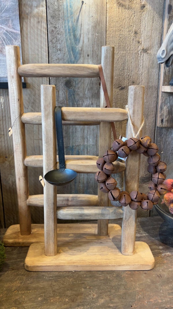 Houten tafel ladder – decoratief rekje