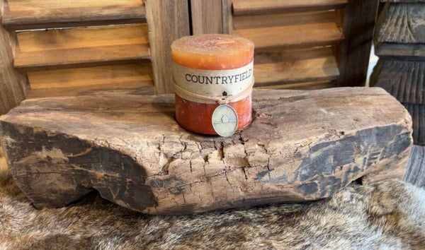 Houten kandelaar robuust blok