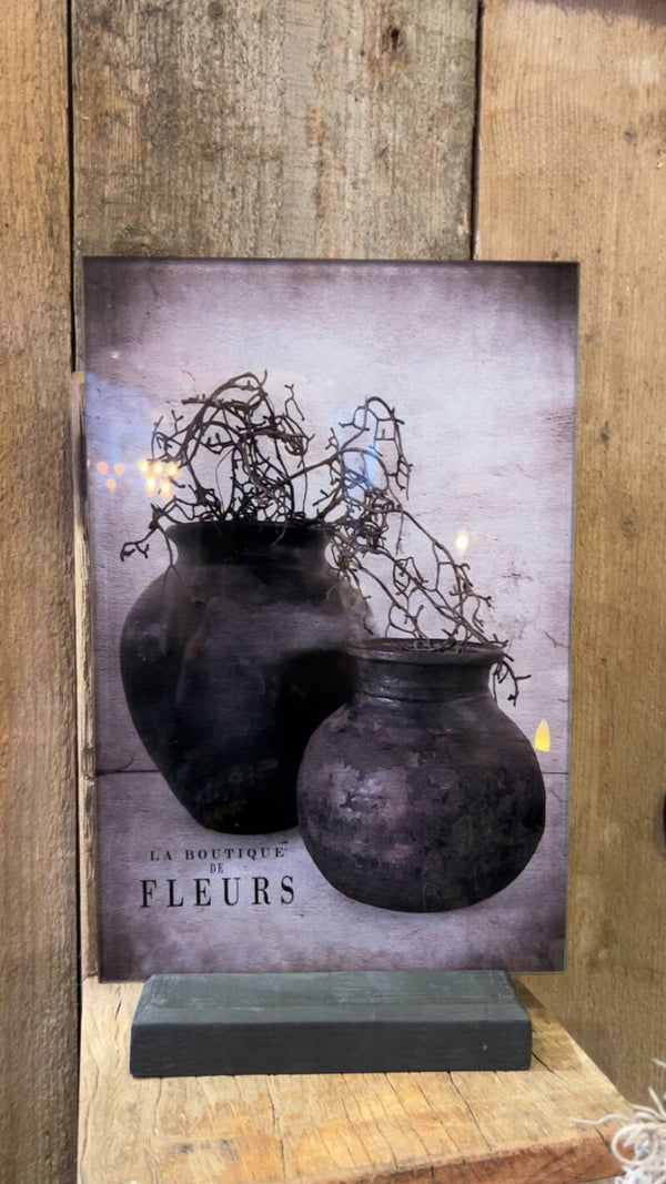 Wandpaneel ‘La Boutique de Fleurs’ – Glas