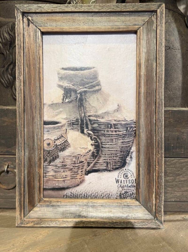 Landelijk Wandpaneel – Mandjes