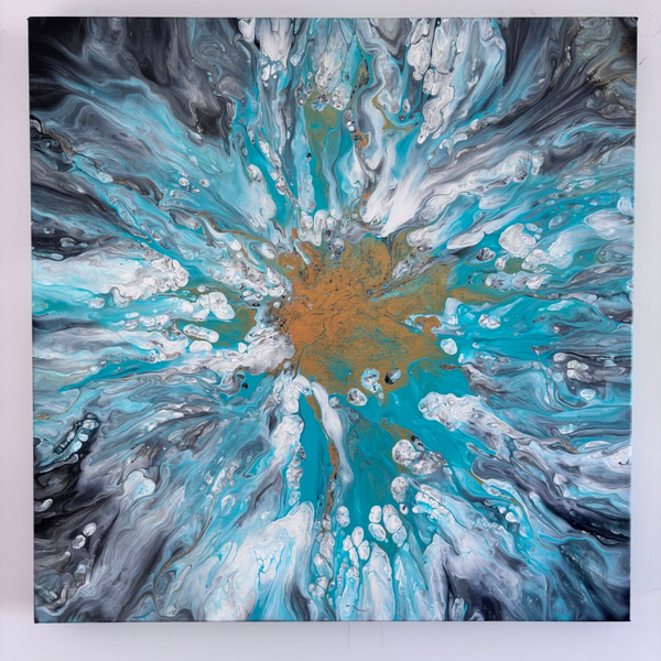Doré et aqua vert