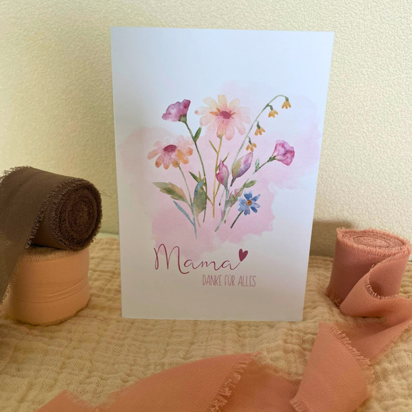 Mama, danke für alles – eine Karte, die von Herzen kommt
