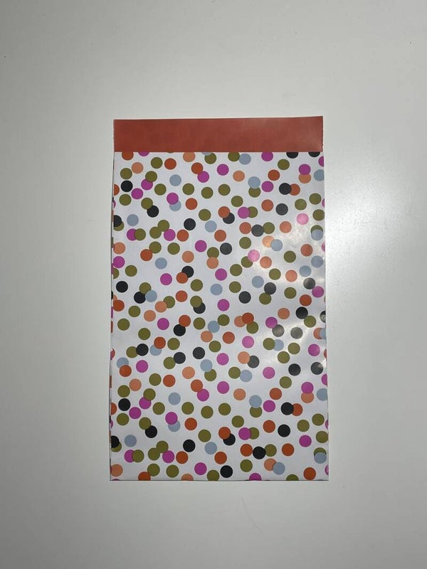 Geschenktüte, Small Confetti- Orange, 12x19 cm