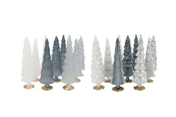 Twinkle grey mix glass tree matt