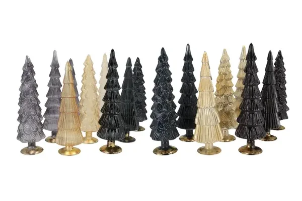 Twinkle black mix glass tree shiny