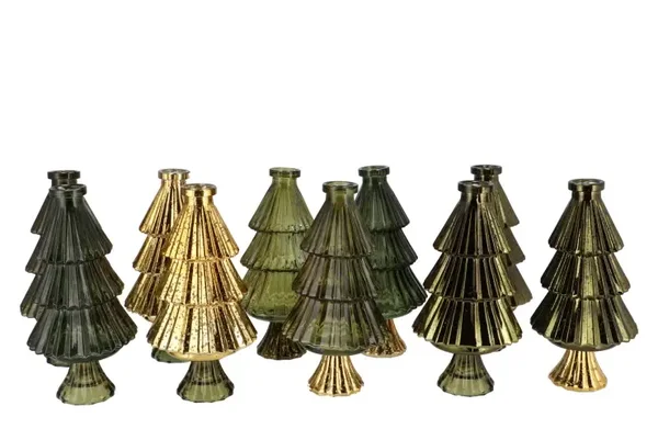 Jazz majestic green vase x-mas tree 11x22cm