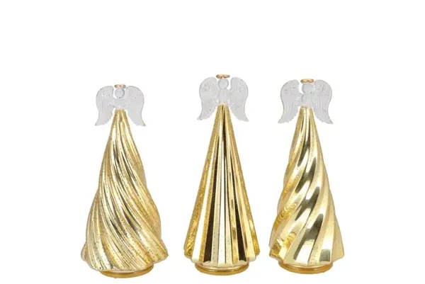 Touch gold rotating angel swirl 11x21cm