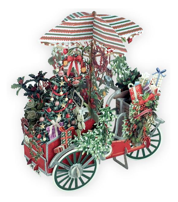 Pop-up Florist Christmas card