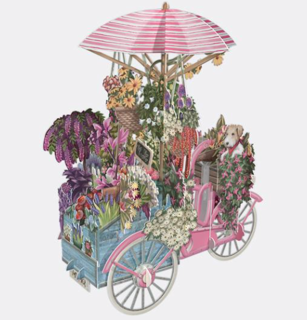 Pop-up florist card Pink