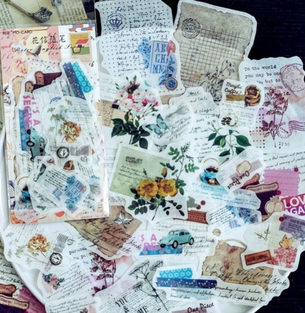 60 stickers met teksten