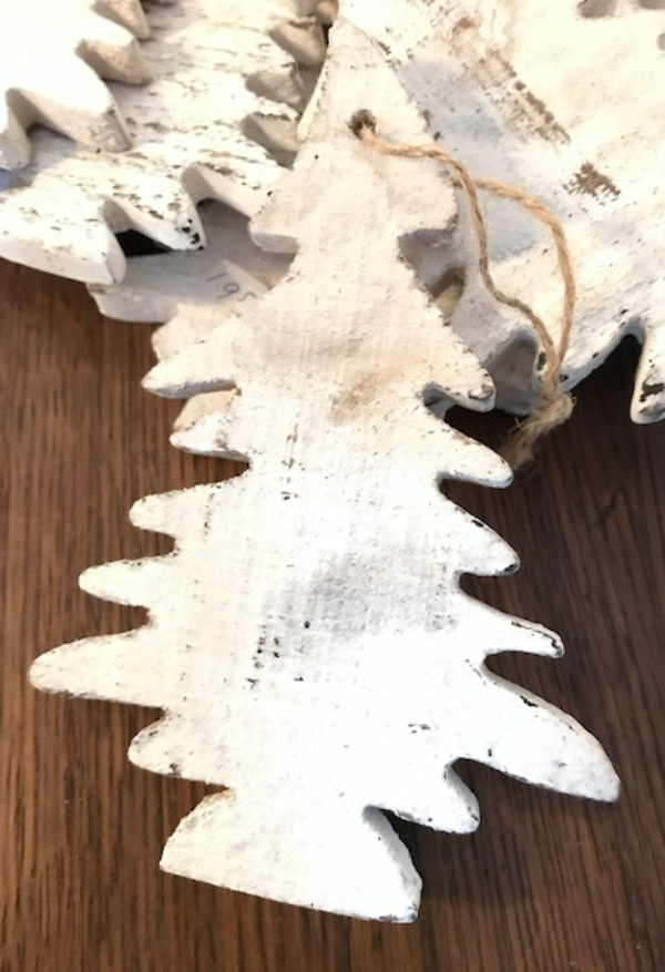 Kerstboom versiering houten kerstboom