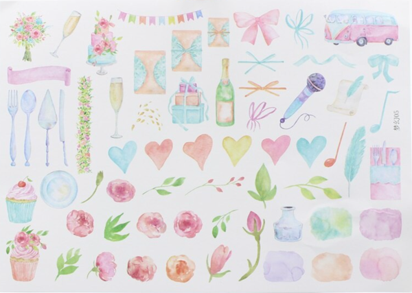 Zelfklevende papier sticker voor scrapbooking