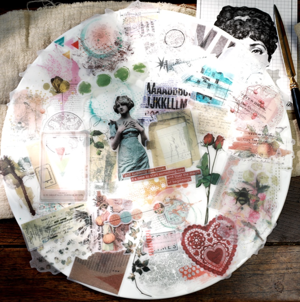 60 stks Vintage Stijl Velijn Papier Stickers voor Scrapbooking 