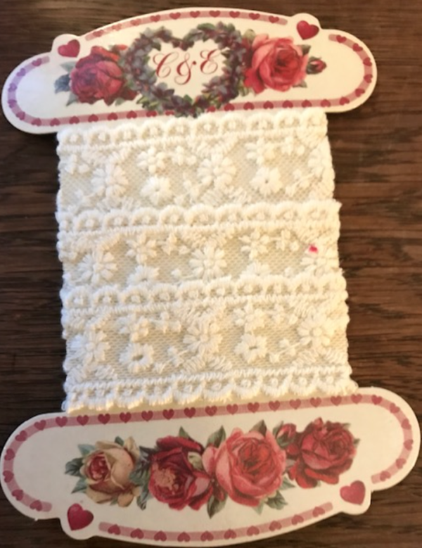47 cm kant op kaart vintage style