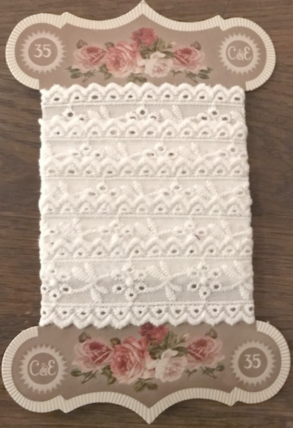 1m kant op kaart vintage style