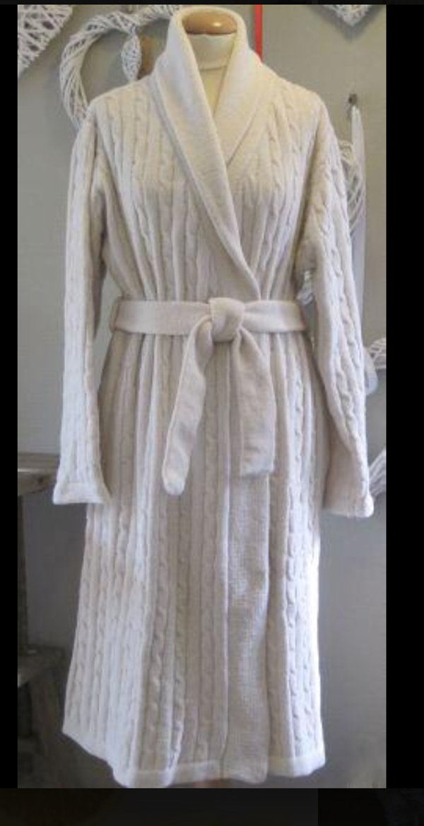 Taubert chenille vest met kabels ( lang )