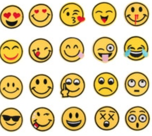 Emoji patches smileys