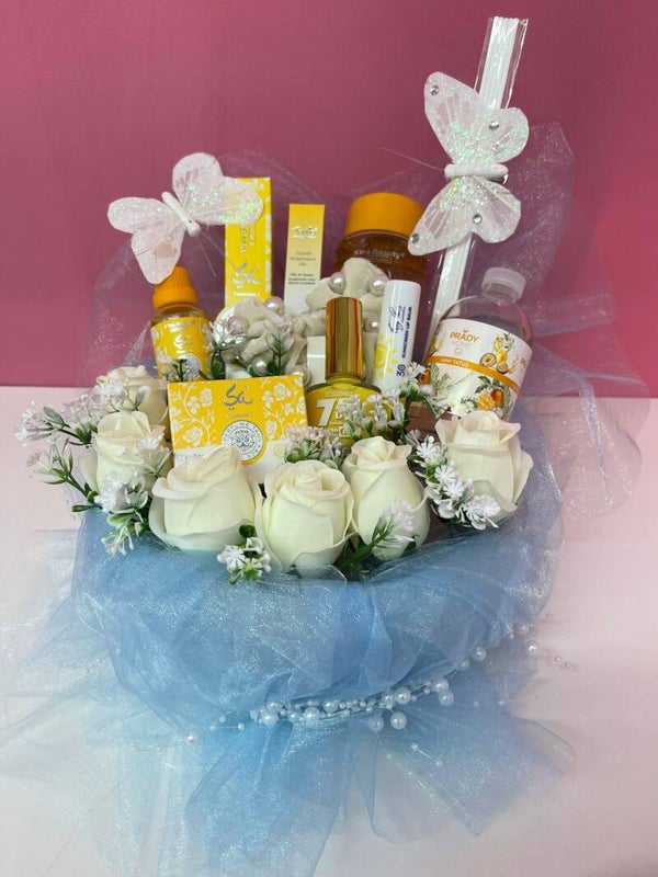 Bouquet de belleza “Blue Sunshine”