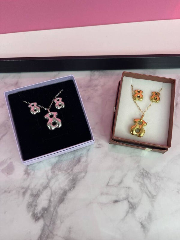 Conjunto Osito Esmaltado – Dulzura con Estilo