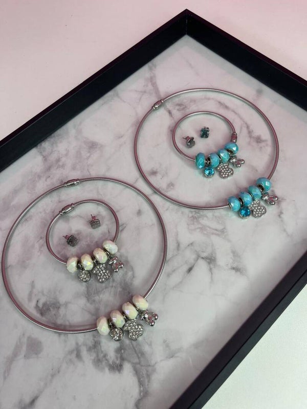 Conjunto Charm Elegance – Blanco o Azul