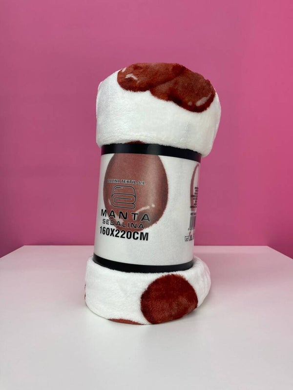 Manta de sedalina  – Diseño de cerezas