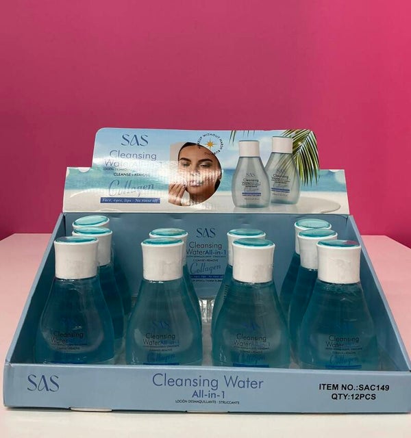 Agua Micelar con Colágeno – SAS Cleansing Water All in 1