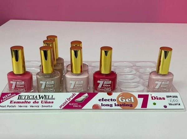 Esmaltes Leticia Well efecto gel – duración 7 días