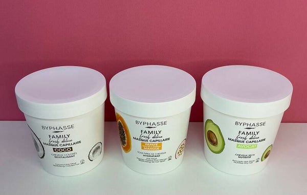 Mascarilla Capilar Familiar Byphasse – Coco, Papaya & Mango, Aguacate