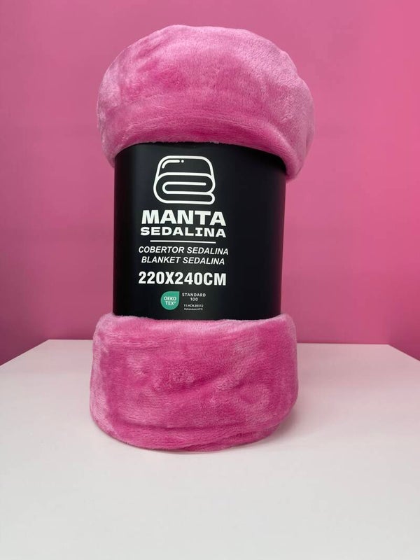 Manta lisa fucsia