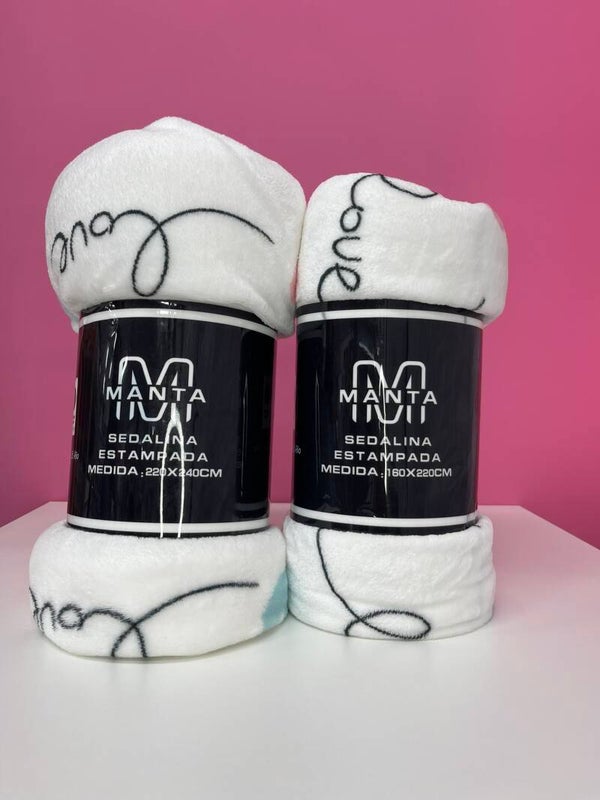 Manta estampado love
