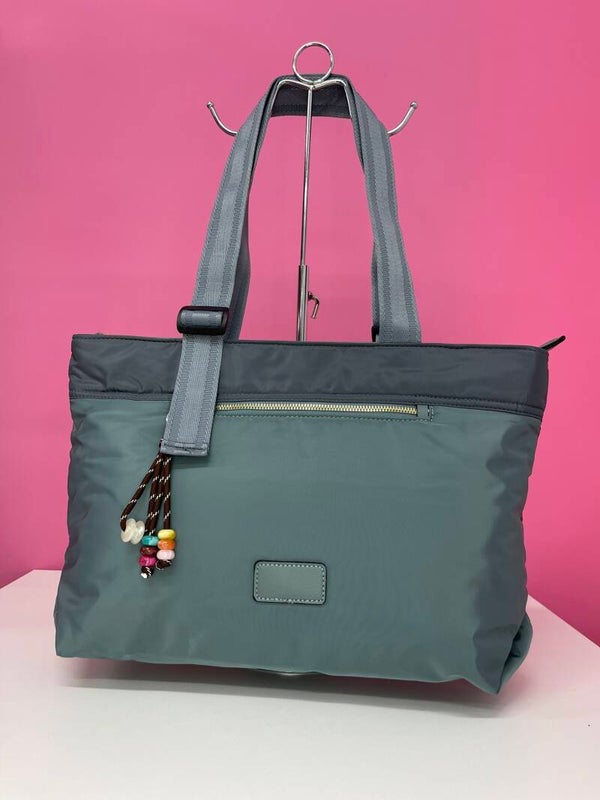 Bolso nailon azules grande