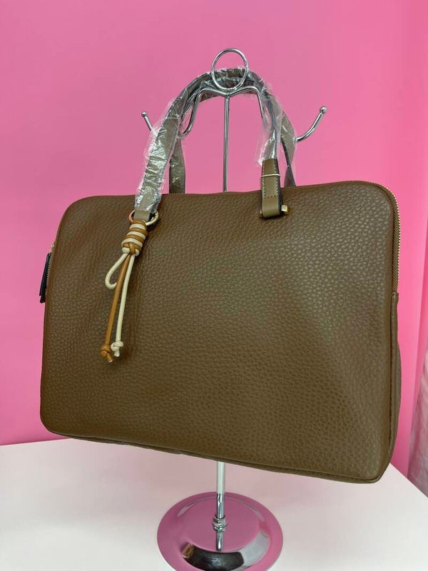 Bolso marron chocolate universidad polipiel