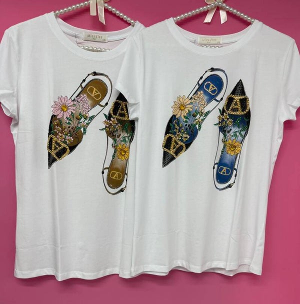 Camiseta zapato punta