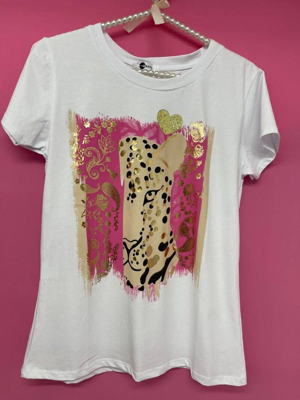Camiseta fucsia