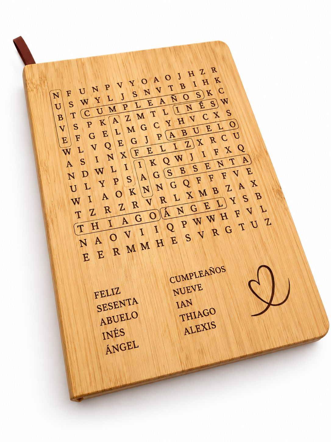 BLOC DE NOTAS BAMBÚ PERSONALIZADO